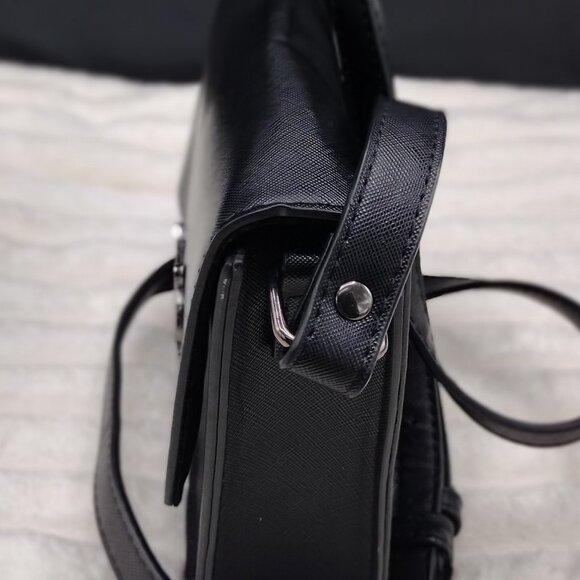 Disney Minnie Mouse Crossbody Bag | Black Saffiano Purse, Park & Streetwear - Picture 2 of 6